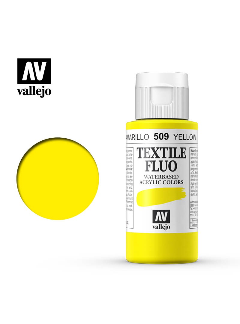 Vallejo Textile Color Fluorescent Yellow