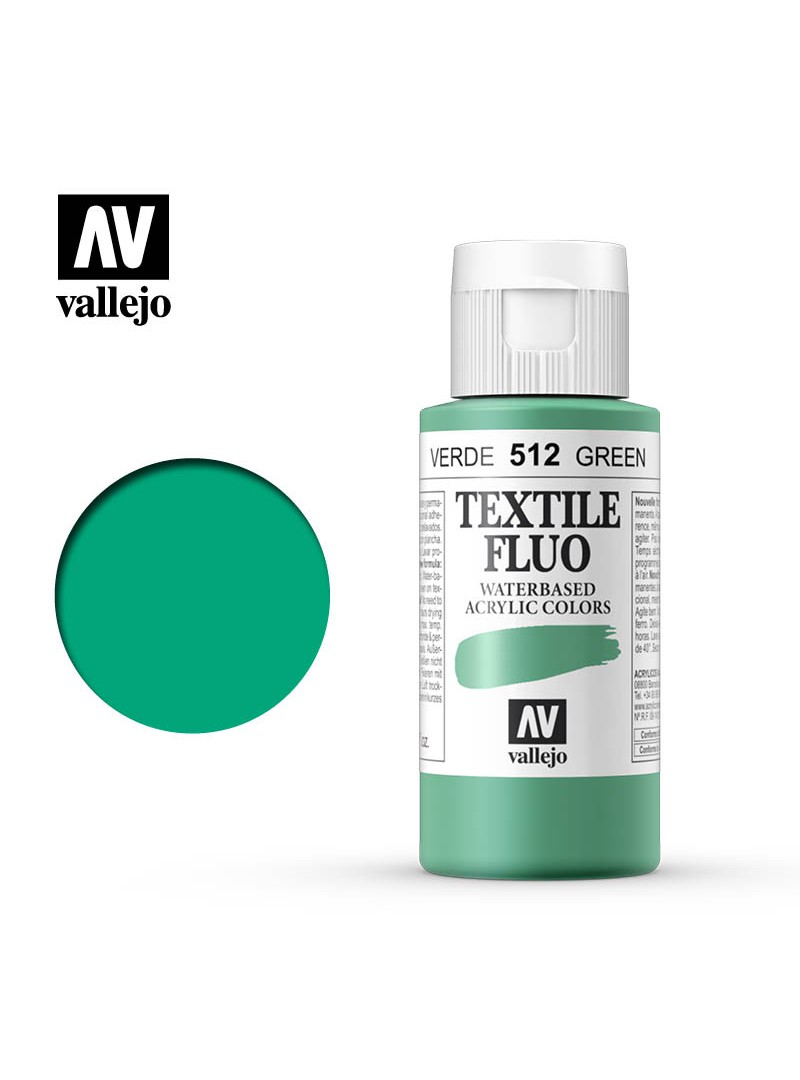 Vallejo Textile Color Fluorescent Green