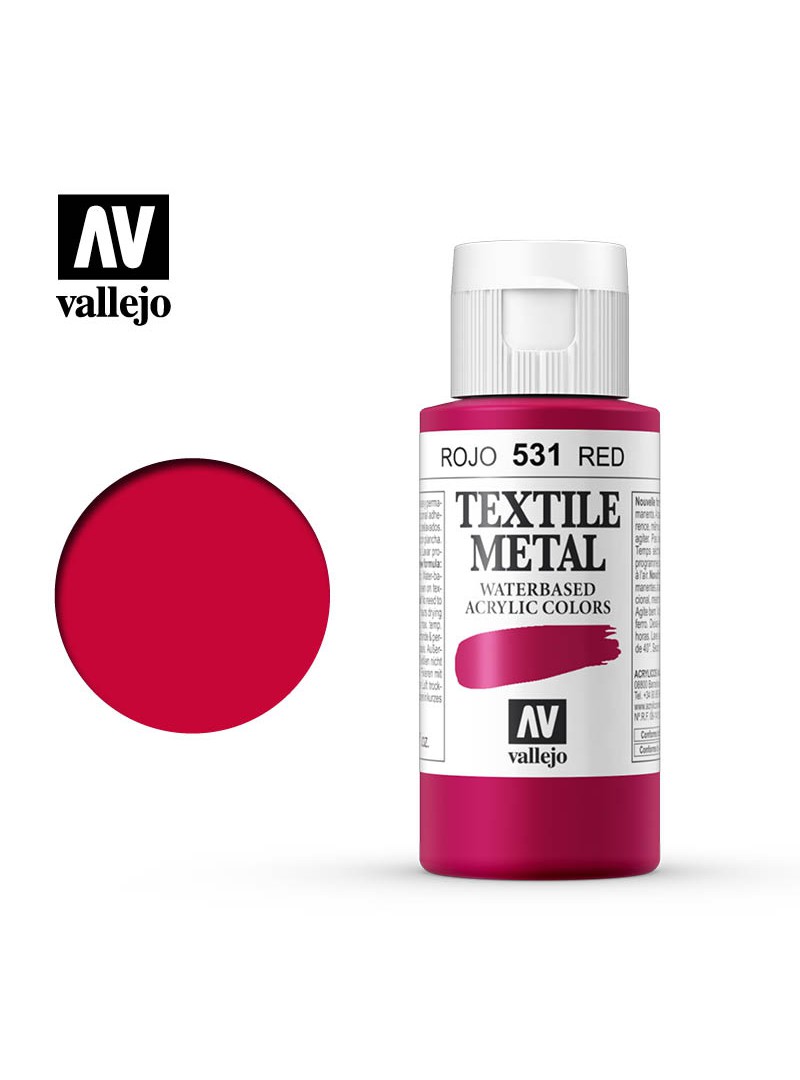 Vallejo Textile Color Metallic Red