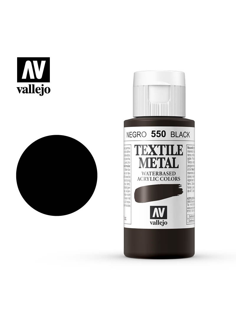 Vallejo Textile Color Metallic Black