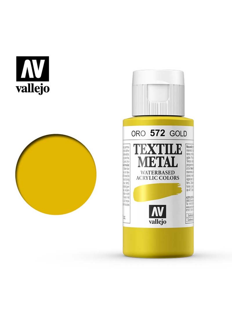 Vallejo Textile Color Metallic Gold 60ml