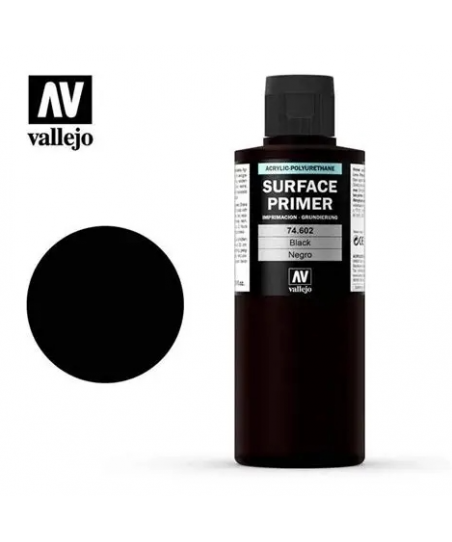 Vallejo Primer 200ml - Črn